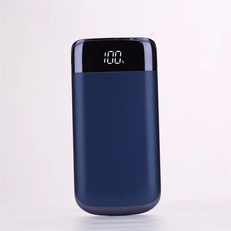 Y10 Dual USB Portable LED Display 8000mAh Power Bank with Flashlight for iPhone iPad Samsung etc. - Dark Blue-3