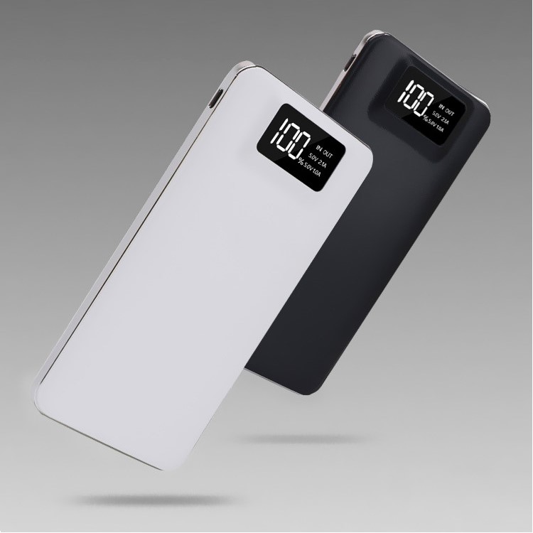 T13 8000mAh Dual USB Outputs Power Bank with LED Display for Smart Phones and Tablets - Black-3