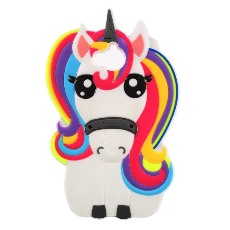 3D Unicorn Pattern Soft Silicone Shell Case for Huawei Y5 (2017) / Y6 (2017)-1