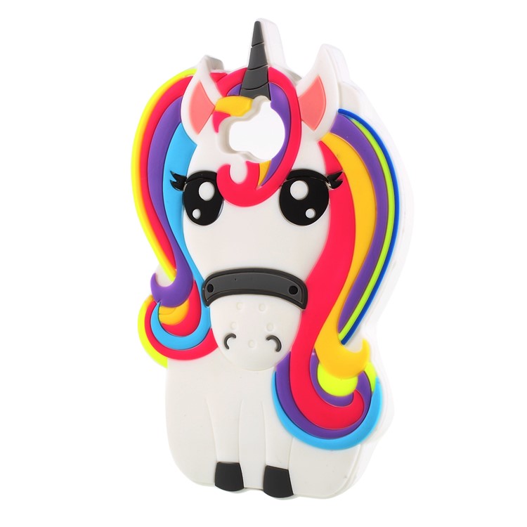 3D Unicorn Pattern Soft Silicone Shell Case for Huawei Y5 (2017) / Y6 (2017)-2
