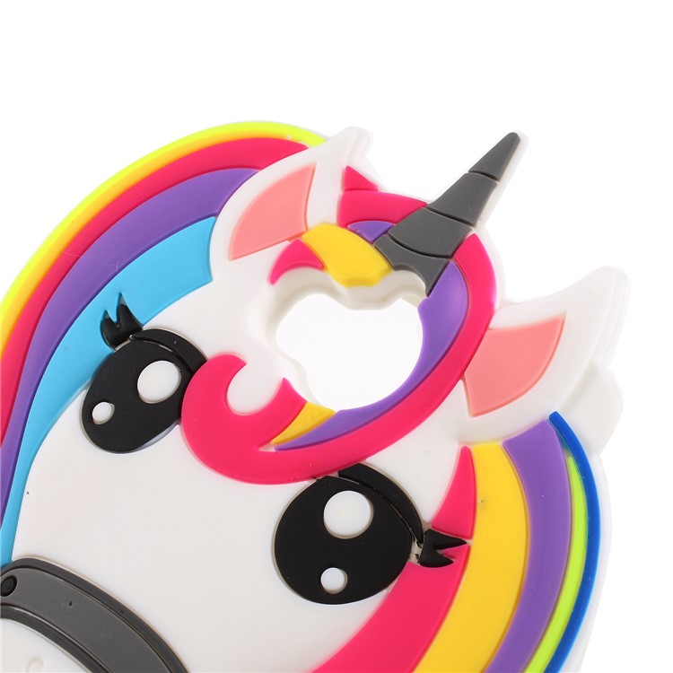 3D Unicorn Pattern Soft Silicone Shell Case for Huawei Y5 (2017) / Y6 (2017)-4