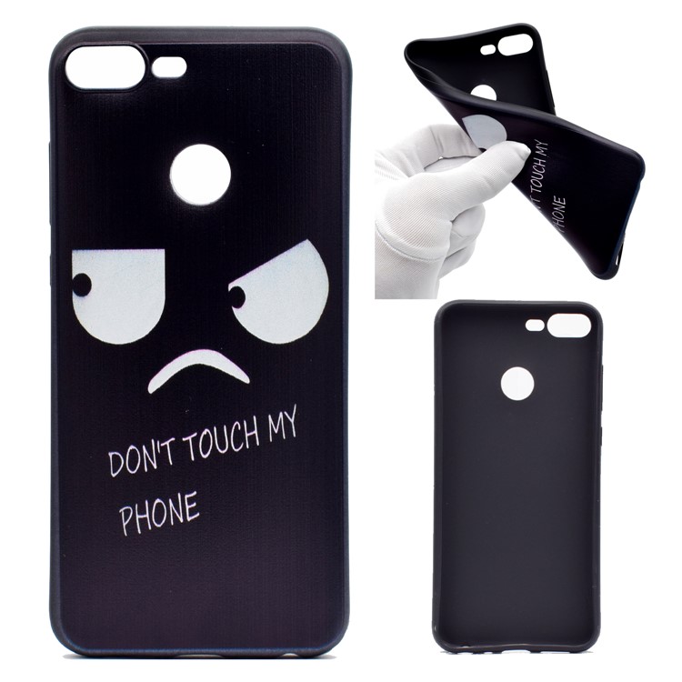 Patterned Printing Soft TPU Phone Case for Huawei Honor 9 Lite/9 Youth Edition - Angry Face-1