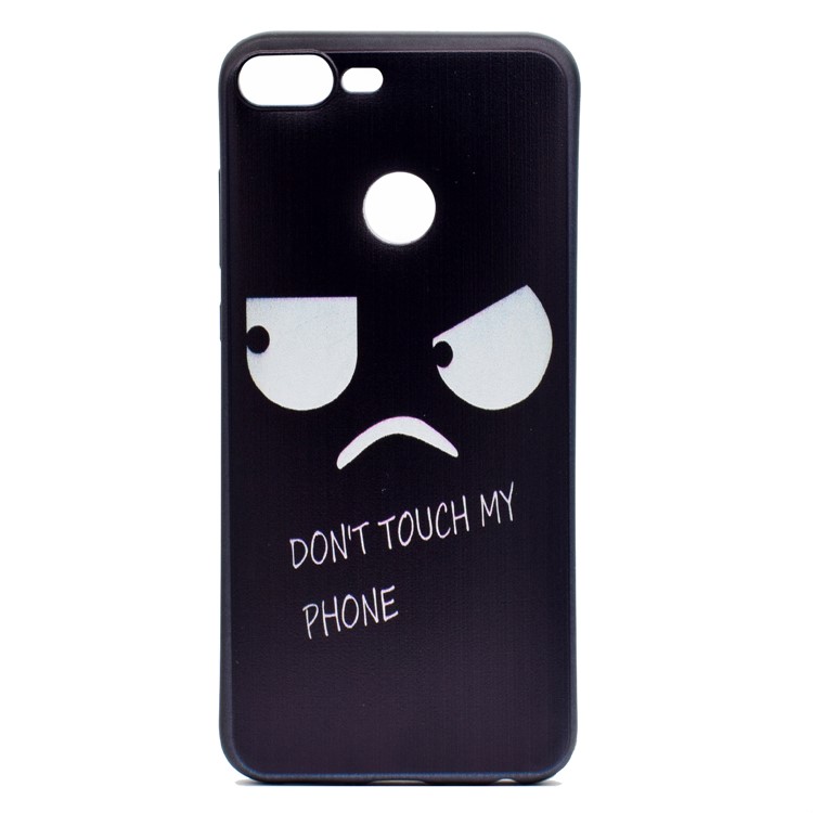 Patterned Printing Soft TPU Phone Case for Huawei Honor 9 Lite/9 Youth Edition - Angry Face-2