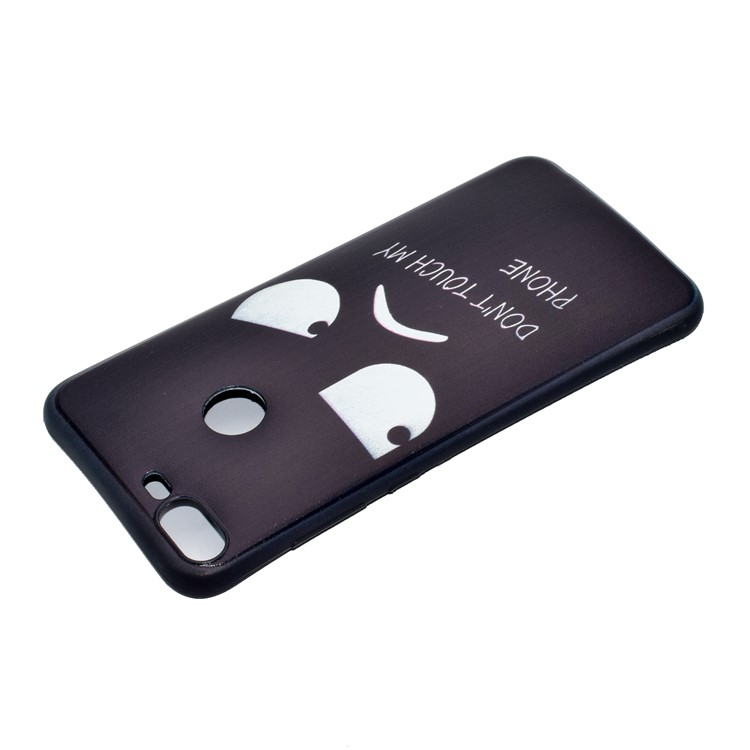 Patterned Printing Soft TPU Phone Case for Huawei Honor 9 Lite/9 Youth Edition - Angry Face-5