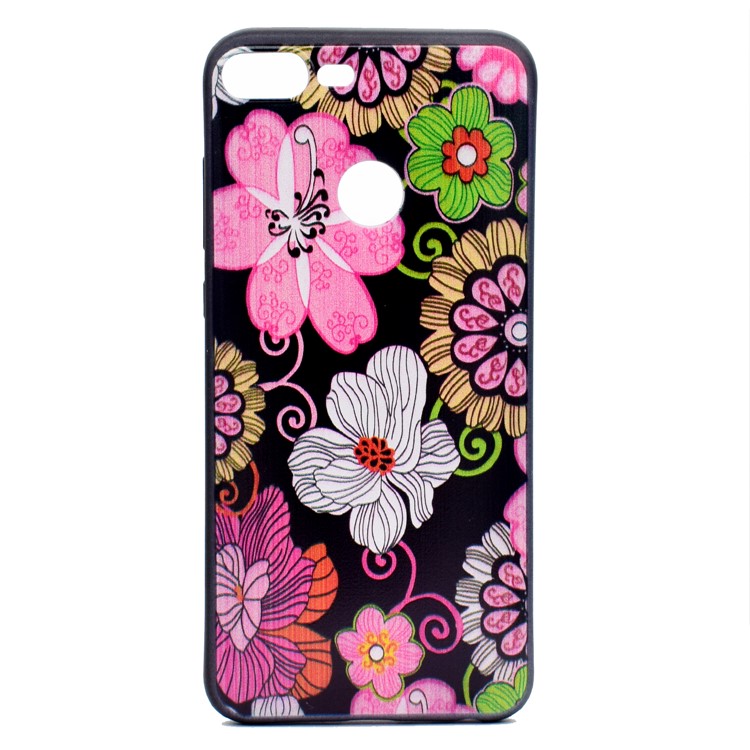 Patterned Printing Soft TPU Phone Cover for Huawei Honor 9 Lite/9 Youth Edition - Colorful Flower-2