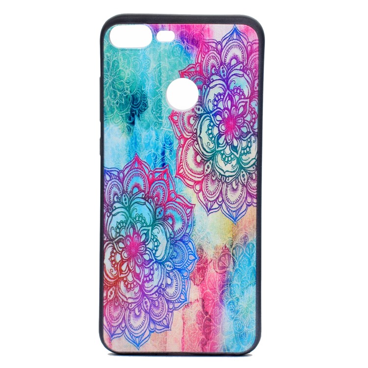 Patterned Printing Soft TPU Phone Casing for Huawei Honor 9 Lite/9 Youth Edition - Mandala Pattern-2