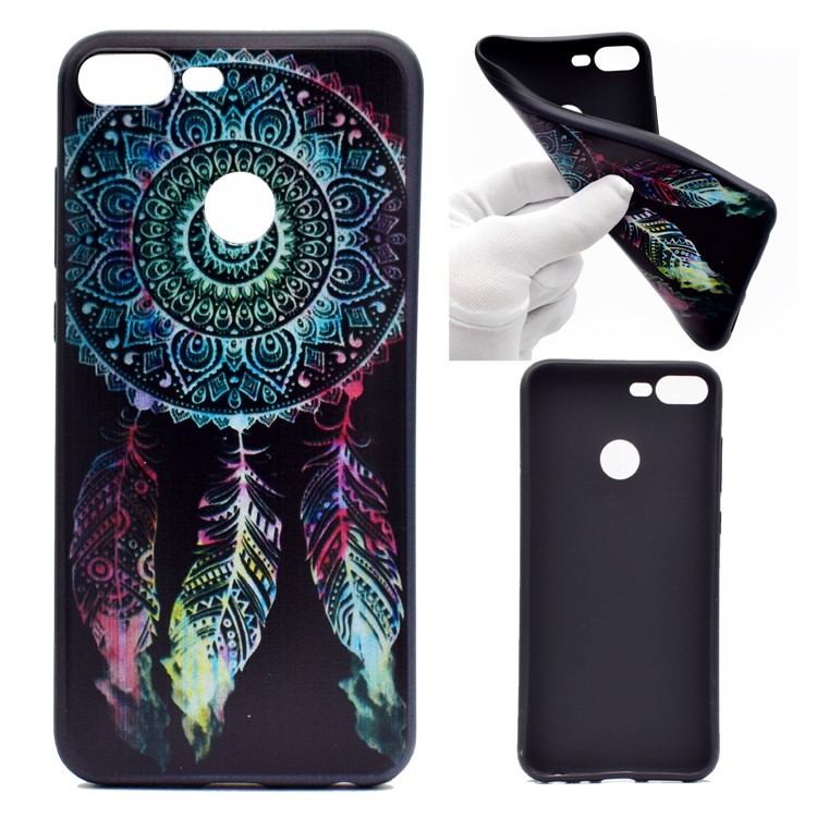Patterned Printing Soft TPU Cell Phone Case for Huawei Honor 9 Lite/9 Youth Edition - Dream Catcher-1
