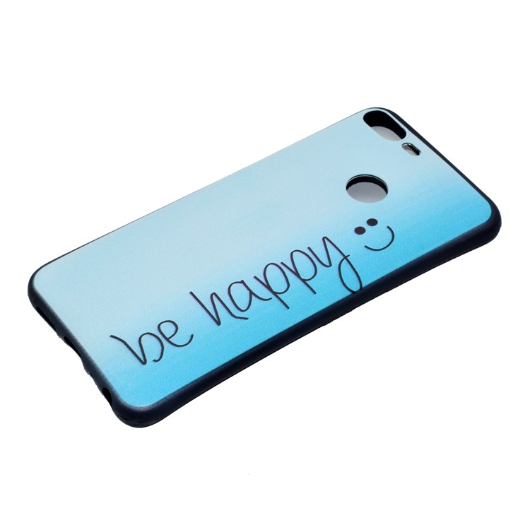 Patterned Printing Soft TPU Back Cover for Huawei Honor 9 Lite/9 Youth Edition - Be Happy-3