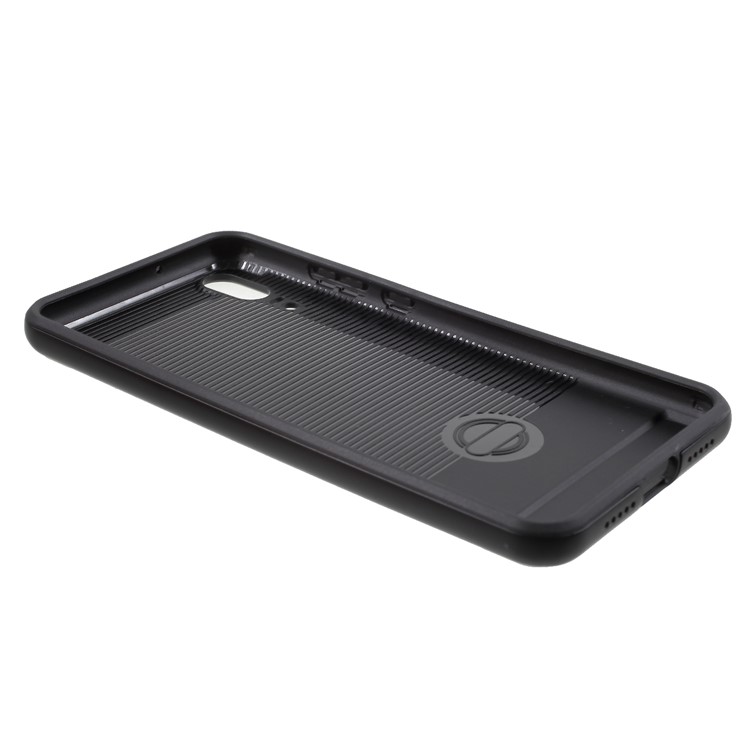 Brushed PC + TPU Hybrid Back Cover Shell for Huawei P20 - Black-7