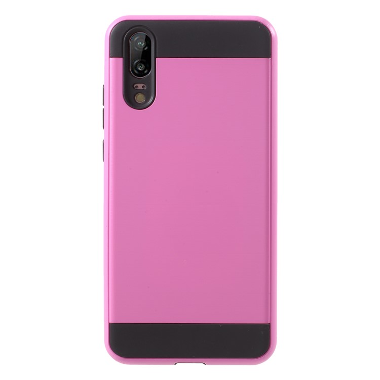 Brushed PC + TPU Combo Phone Case for Huawei P20 - Rose-1