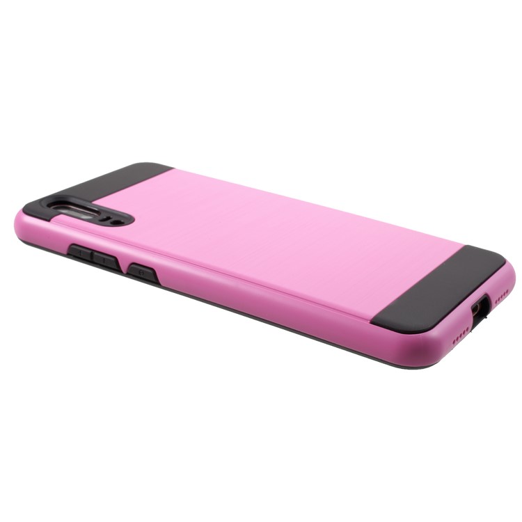 Brushed PC + TPU Combo Phone Case for Huawei P20 - Rose-4