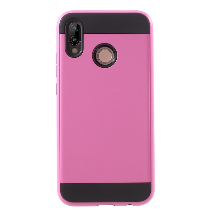 Brushed PC + TPU Hybrid Mobile Shell for Huawei P20 Lite / Nova 3e - Rose-1
