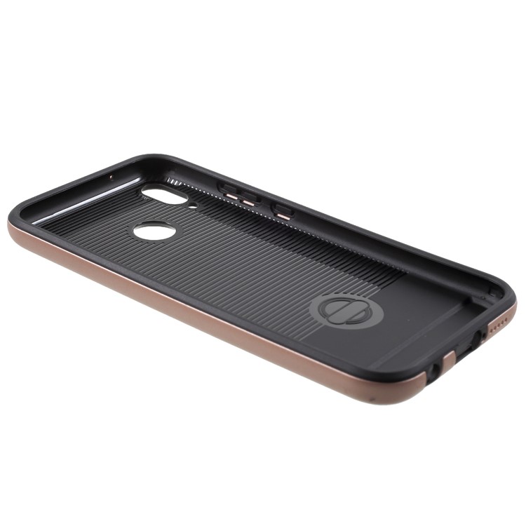 Brushed PC + TPU Hybrid Cell Phone Case for Huawei P20 Lite / Nova 3e - Rose Gold-5