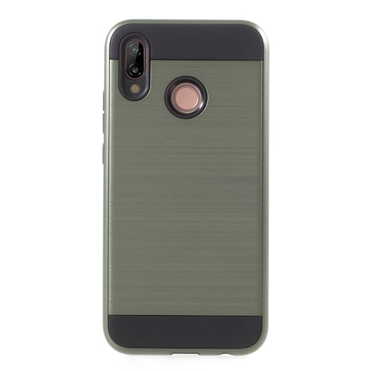 Brushed PC + TPU Combo Mobile Phone Case for Huawei P20 Lite / Nova 3e - Army Green-1