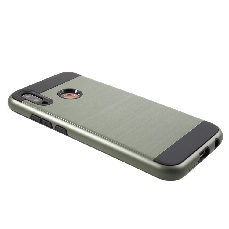 Brushed PC + TPU Combo Mobile Phone Case for Huawei P20 Lite / Nova 3e - Army Green-4