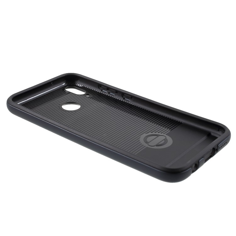 Brushed PC + TPU Combo Mobile Phone Cover Shell for Huawei P20 Lite / Nova 3e - Dark Blue-5