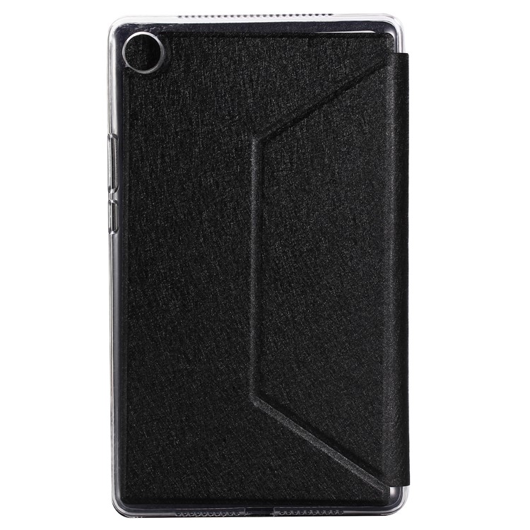Silk Texture Leather Stand Case for Huawei MediaPad M5 8 (8.4-inch) - Black-2