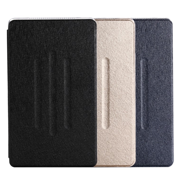 Silk Texture Leather Stand Case for Huawei MediaPad M5 8 (8.4-inch) - Black-5