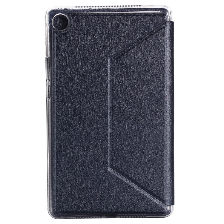 Silk Texture Leather Stand Cover for Huawei MediaPad M5 8 (8.4-inch) - Blue-2