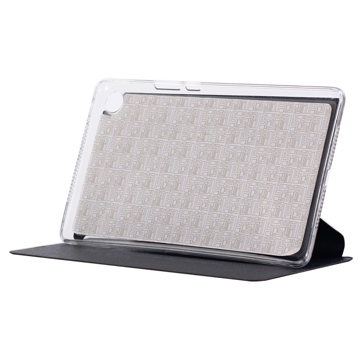 Silk Texture Leather Stand Cover for Huawei MediaPad M5 8 (8.4-inch) - Blue-4