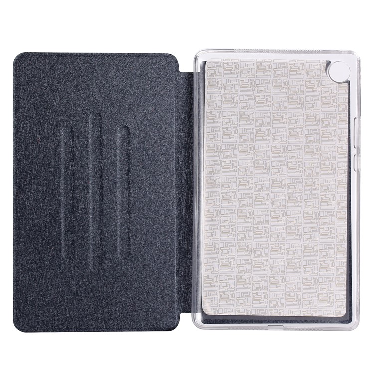 Silk Texture Leather Stand Cover for Huawei MediaPad M5 8 (8.4-inch) - Blue-5