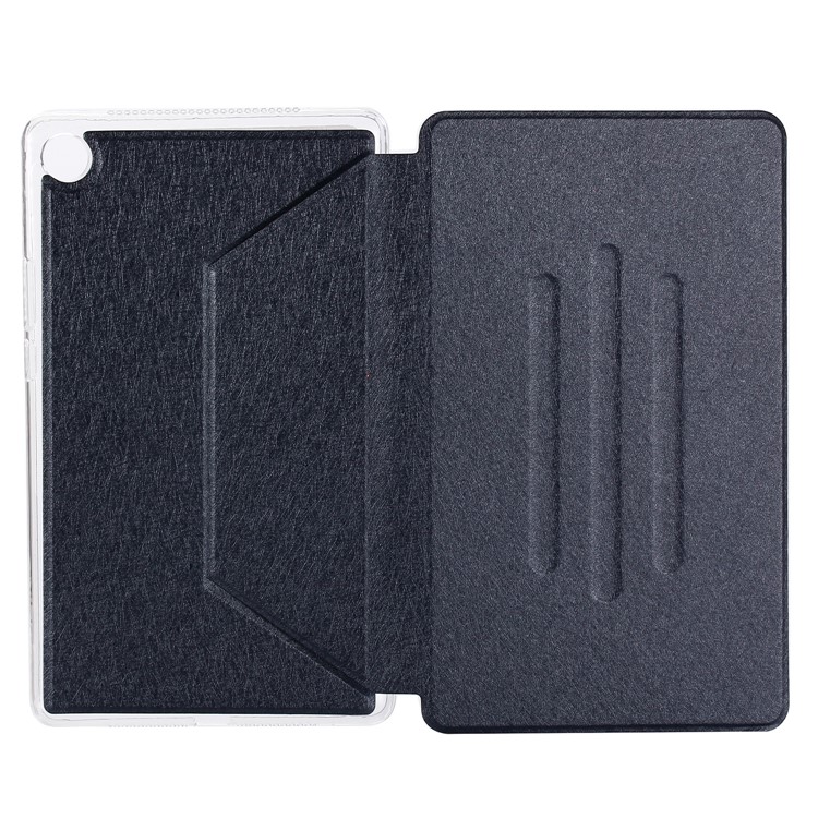 Silk Texture Leather Stand Cover for Huawei MediaPad M5 8 (8.4-inch) - Blue-6