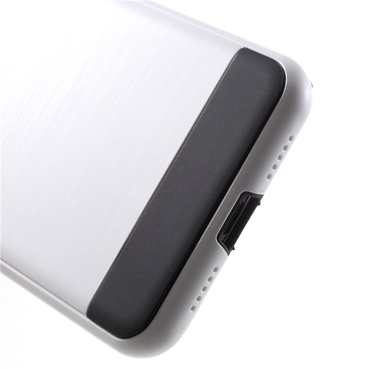 For Huawei P20 Pro Brushed PC + TPU Hybrid Cover - White-6