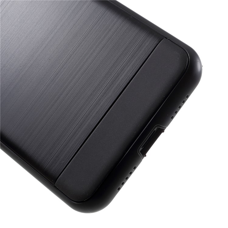 For Huawei P20 Pro Brushed PC + TPU Hybrid Shell - Black-6