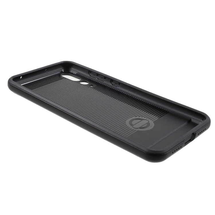 For Huawei P20 Pro Brushed PC + TPU Hybrid Shell - Black-7