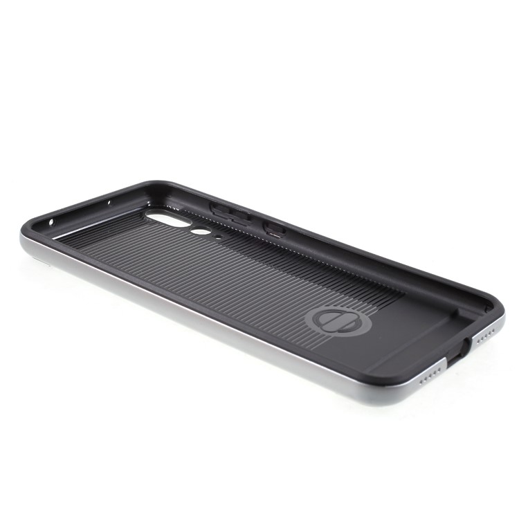For Huawei P20 Pro Brushed PC + TPU Hybrid Back Case - Silver-5