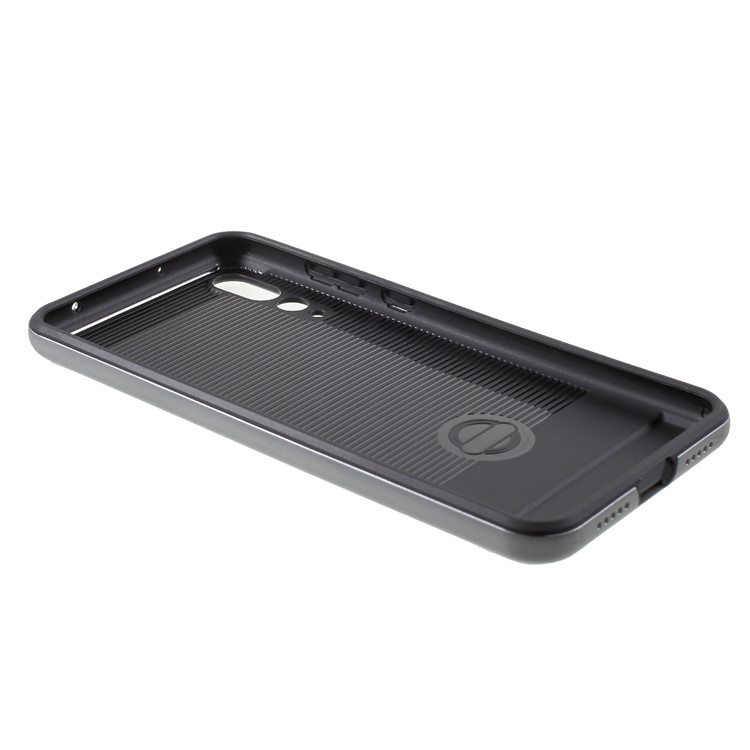 For Huawei P20 Pro Brushed PC + TPU Hybrid Back Cover - Grey-5