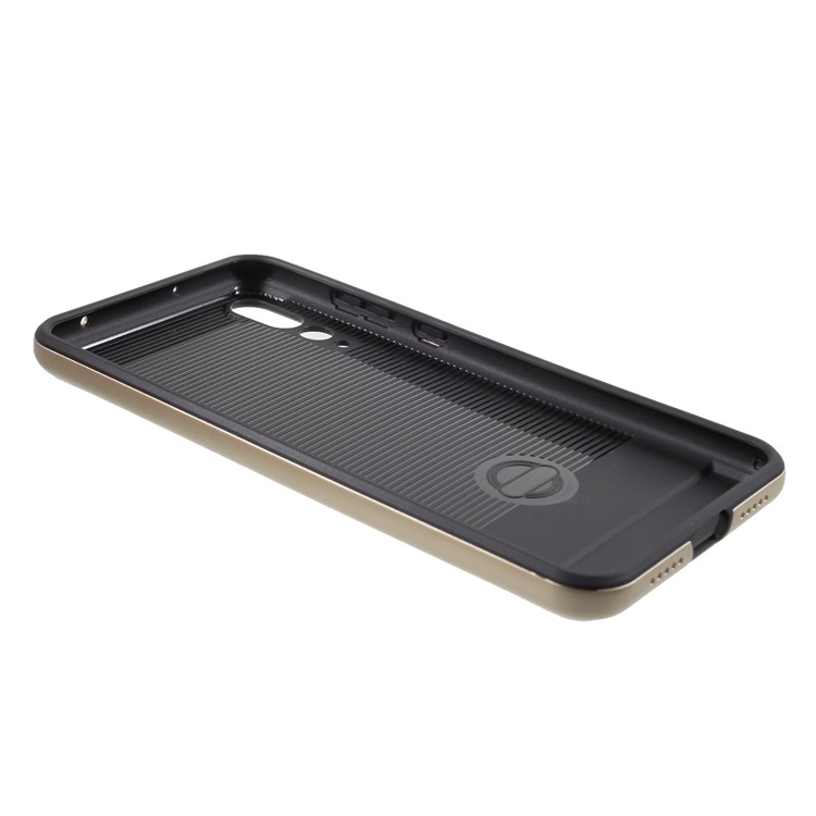 For Huawei P20 Pro Brushed PC + TPU Hybrid Phone Cover - Gold-5