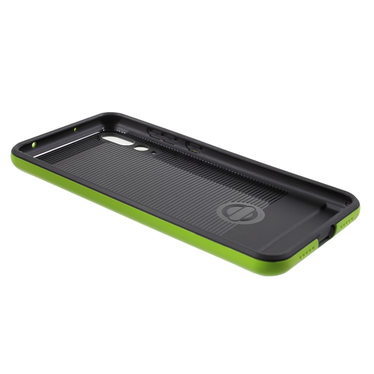 For Huawei P20 Pro Brushed PC + TPU Hybrid Phone Shell - Green-5