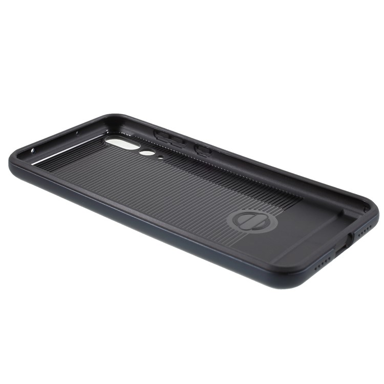 For Huawei P20 Pro Brushed PC + TPU Hybrid Mobile Phone Casing - Dark Blue-5