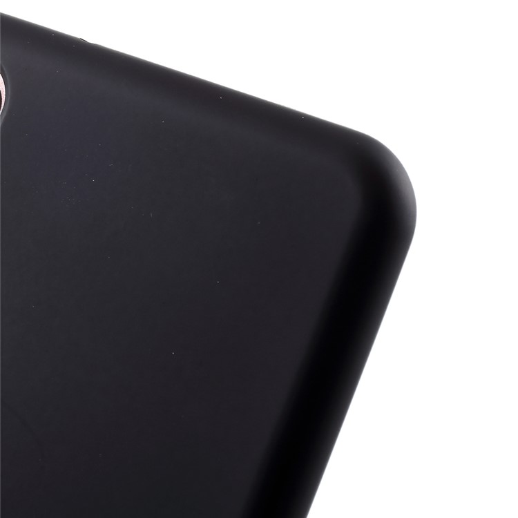 Rubber Coating TPU Phone Back Case for Huawei P20 - Black-4