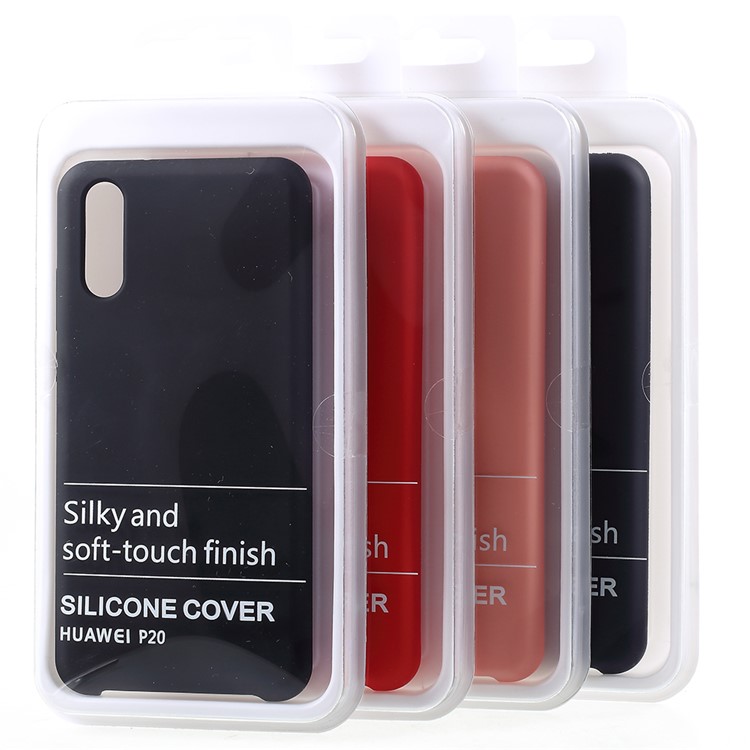 Rubber Coating TPU Phone Back Case for Huawei P20 - Black-6