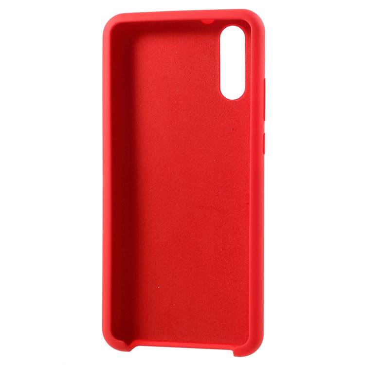 Rubber Coating TPU Phone Cover for Huawei P20 - Red-5