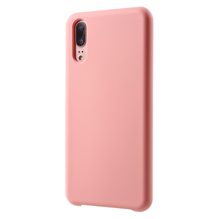 Rubber Coating TPU Mobile Phone Casing for Huawei P20 - Pink-3