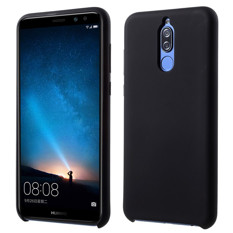 Rubber Coating TPU Phone Case for Huawei Mate 10 Lite / nova 2i / Maimang 6 / Honor 9i (India) - Black-1