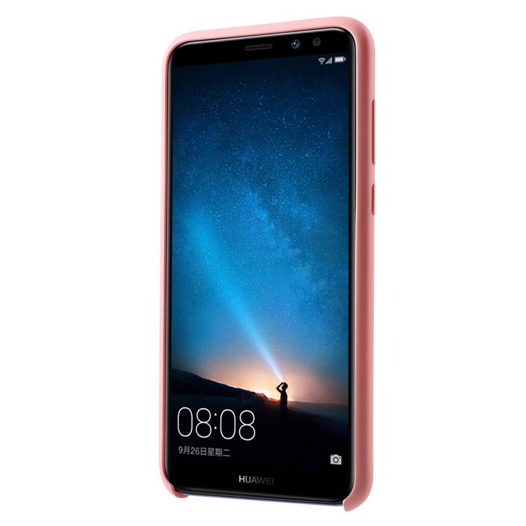 Rubber Coating TPU Phone Back Case for Huawei Mate 10 Lite / nova 2i / Maimang 6 / Honor 9i (India) - Pink-2