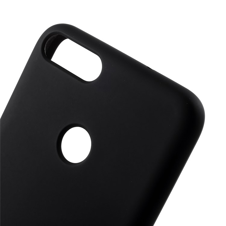 Rubber Coating TPU Mobile Phone Case for Huawei P Smart/Enjoy 7S - Black-4