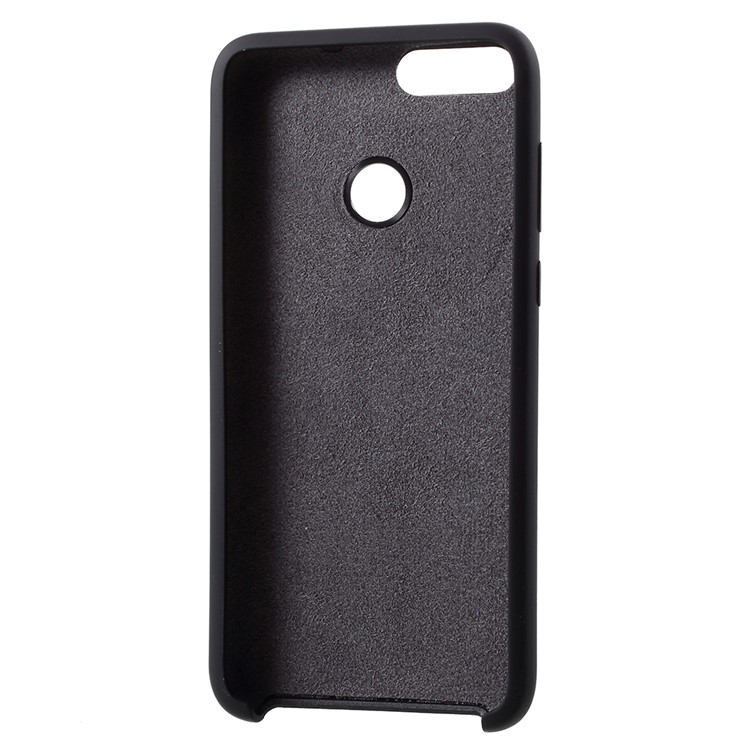 Rubber Coating TPU Mobile Phone Case for Huawei P Smart/Enjoy 7S - Black-5