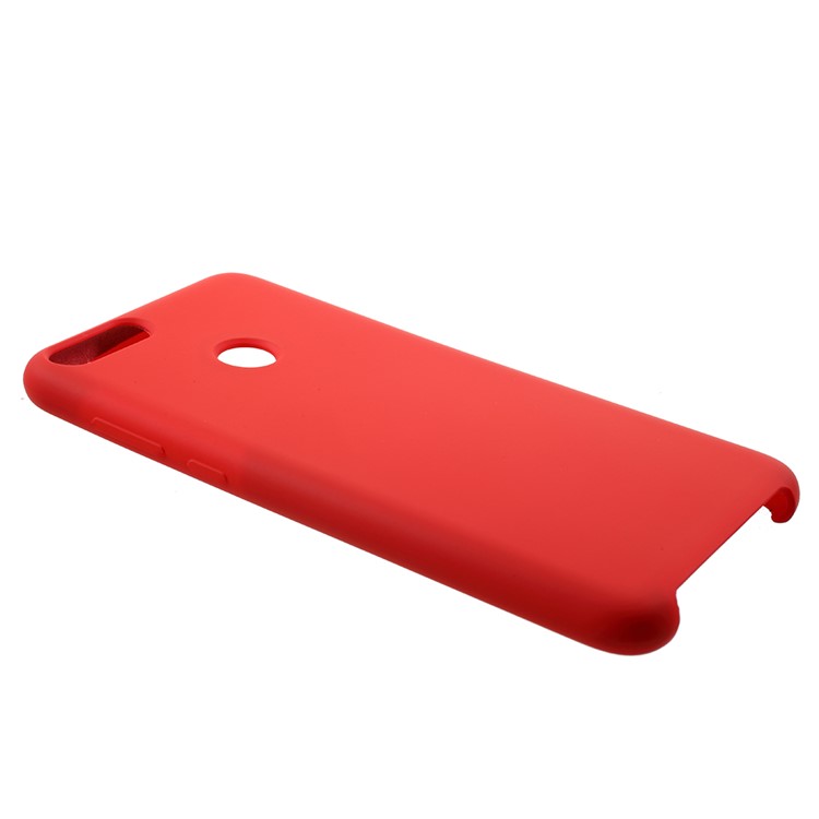 Rubber Coating TPU Mobile Phone Back Case for Huawei P Smart/Enjoy 7S - Red-3