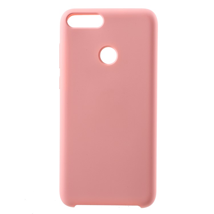 Rubber Coating TPU Mobile Phone Shell for Huawei P Smart/Enjoy 7S - Pink-1