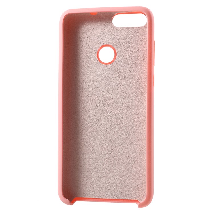 Rubber Coating TPU Mobile Phone Shell for Huawei P Smart/Enjoy 7S - Pink-3