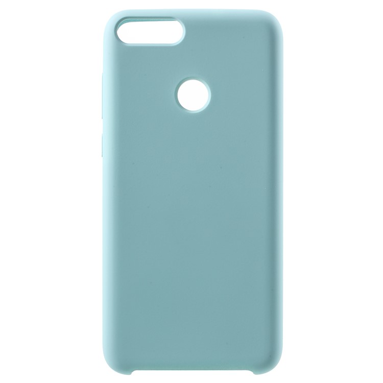 Rubber Coating TPU Cell Phone Case for Huawei P Smart/Enjoy 7S - Baby Blue-1