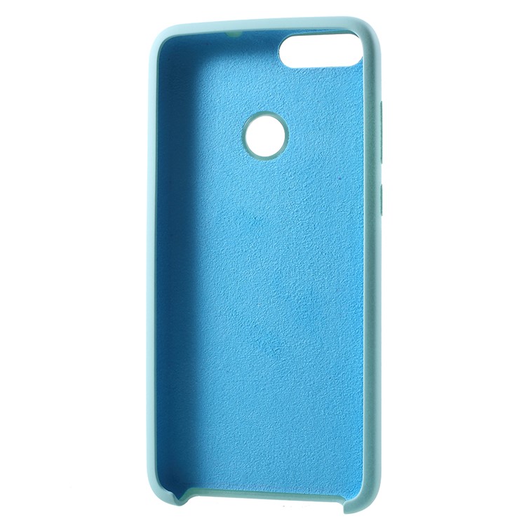 Rubber Coating TPU Cell Phone Case for Huawei P Smart/Enjoy 7S - Baby Blue-3