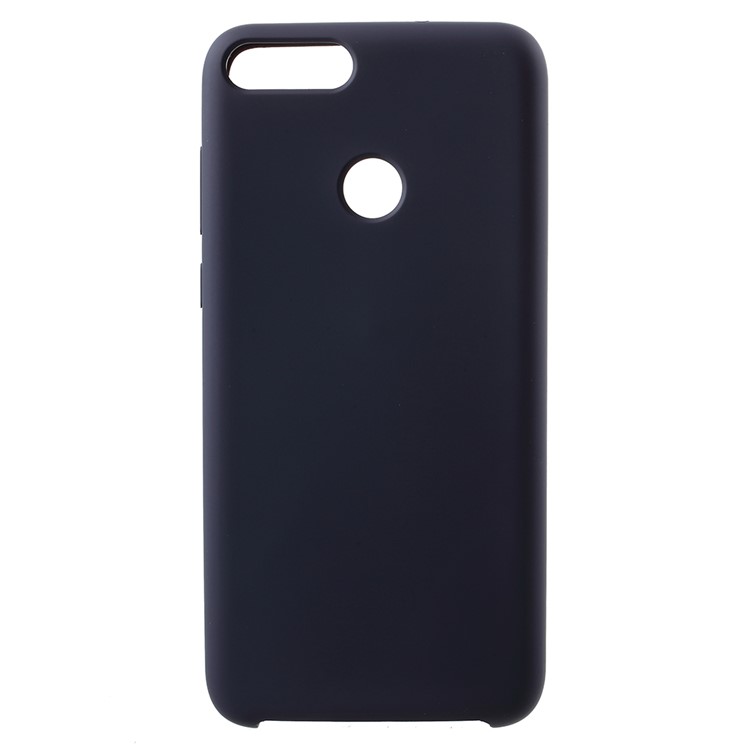 Rubber Coating TPU Mobile Phone Casing for Huawei P Smart/Enjoy 7S - Dark Blue-1