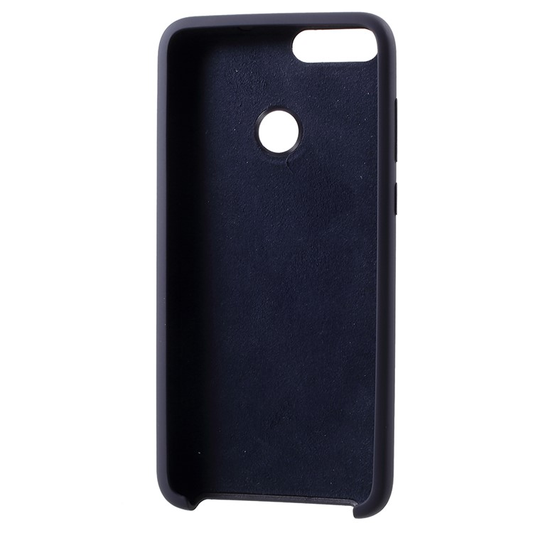 Rubber Coating TPU Mobile Phone Casing for Huawei P Smart/Enjoy 7S - Dark Blue-3
