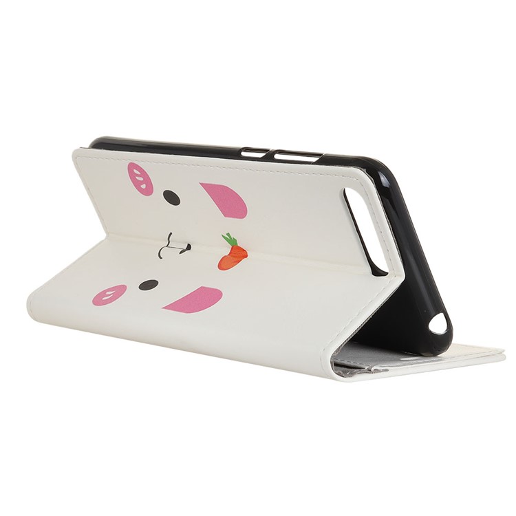 Pattern Printing Stand Leather Wallet Mobile Cover for Huawei Y6 (2018)/Honor 7A (without Fingerprint Sensor) - Cute Bear-3